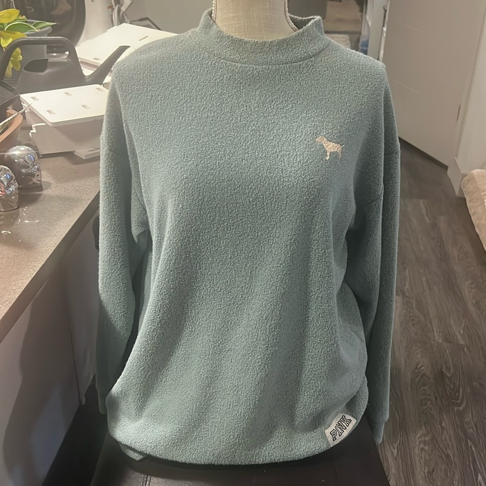 Pink Mock Neck Pullover - image 1